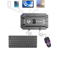 电脑键盘usb有线转无线安卓IOS笔记本手机平板连接鼠标蓝牙转换器 78按键普通键盘【黑】 单键盘