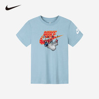 NIKE 耐克童装男童纯棉短袖t恤2025夏季新款吸汗透气儿童舒适上衣