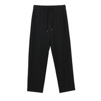 杰克·琼斯（JACK&JONES）男装春夏男士个性简约纯色舒适针织面料休闲裤长裤22421D00 S03黑色1 2XL （190)