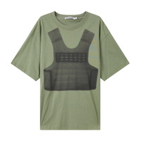 美特斯邦威T恤男夏季潮流男女款合集印花宽松短袖上衣-不参与买免 T款-油绿 *男款 S 男款(165)女款（155）