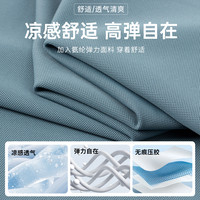 【无痕易打理&凉感】圣得西弹力短袖polo衫2025夏薄款冰丝T恤 M 迪桑绿