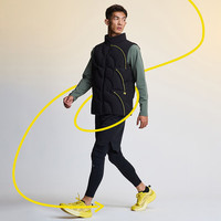 HLA海澜之家羽绒马甲SUWUKOU运动外套男冬 中黄16 M 170/88A 120~140斤