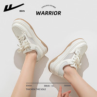 回力厚底小白鞋女款2025夏季网鞋女透气网面薄款运动休闲板鞋 米卡其 【透气网面】 38