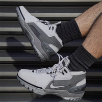耐克(NIKE)Air Zoom Generation 詹姆斯1代 灰色复古高帮休闲运动篮球鞋 DR0455-001灰色 40