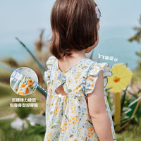 迷你巴拉 MINI BALA 巴拉女童连衣裙纯棉宝宝婴儿衣服女孩公主裙夏季裙子