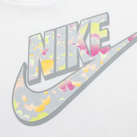NIKE 耐克童装女童迷彩抗皱短袖T恤2025年夏季新款轻薄柔软儿童上衣