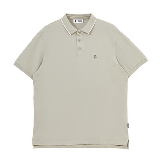 杰克·琼斯（JACK&JONES） 春季多色可选胸前刺绣基础百搭翻领短袖polo衫男225106011 伦敦雾C02