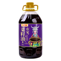 福禹香 食用油 非转压榨 小榨浓香 农家菜籽油4L 非转基因小榨农家菜籽油4L
