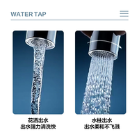 摩恩(MOEN)厨房水龙头 可旋转两出水净铅铜龙头 家用洗菜盆冷热双控水槽龙头