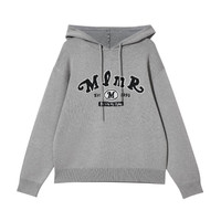 MMR MY IFE MY RUES舒适胸前复古提花图案抽绳连帽设计针织衫毛衣男女同款M24325017 G41 G41