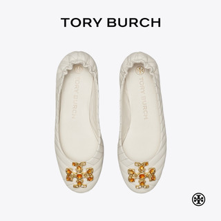 TORY BURCH 汤丽柏琦 双T LOGO芭蕾舞鞋女鞋 82456 黑色 006（鞋型偏窄，拍大半码） 6.5