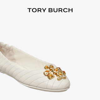 TORY BURCH 汤丽柏琦 双T LOGO芭蕾舞鞋女鞋 82456 黑色 006（鞋型偏窄，拍大半码） 6.5