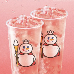 蜜雪冰城 蓝莓果粒茶/蜜桃四季春/茉莉奶绿 双杯 外卖