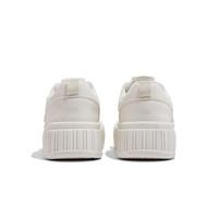 人本透气小白鞋女款2025夏季百搭软厚底薄款板鞋 米黑  39 