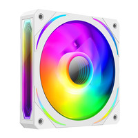 航嘉（Huntkey）GX760A天选人 海景房机箱  卡扣式双面钢化玻璃全景游戏机箱（支持ATX主板/长显卡/360水冷） 机箱白色+750W模组电源+ARGB风扇*7