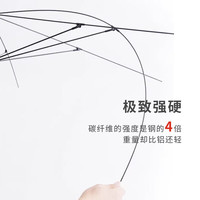OUC.碳纤维雨伞自动大号折叠便携雨伞男士防回弹高端双人晴雨伞 星空黑（防回弹）