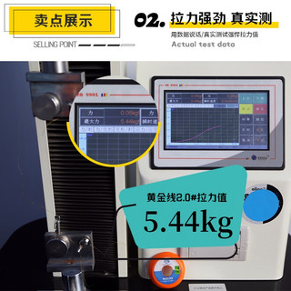 寻渔者 线组主线套装钓鱼线黄金线手工绑好的成品竞技黑坑台钓 7.2m 【日本原丝】 2.5号