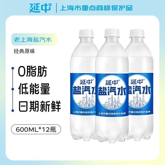 延中 盐汽水 600ml*20瓶/箱