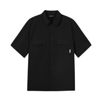 gxg.jeans男装短袖衬衫2024年夏季新款两色时尚工装衬衣胸前大口袋设计