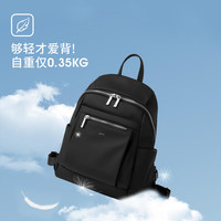 莱夫京东联名款双肩包女背包轻便时尚包包女包休闲旅行包 经典黑