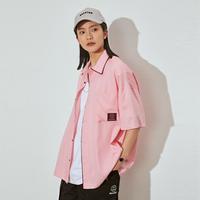 国潮oversize款潮流休闲短袖夏季衬衫