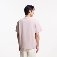 杰克·琼斯（JACK&JONES）男装短袖男宽松潮流废土T恤复古做旧字母重磅刺绣圆领纯棉t恤男夏 C18 尘埃粉 S 170