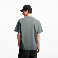 杰克·琼斯（JACK&JONES） 夏季时尚舒适潮胸前熊猫图案宽松版型短袖T恤上衣男装225201092 L E05灰绿色 常规