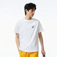 杰克·琼斯（JACK&JONES） 胸前胶印设计马赛克元素百搭舒适潮男纯棉短袖T恤男225101021 XS (165/88A) A06本白色