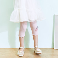 悠咔悠咔 YOCAYOCA 秋季薄款女童打底裤女孩九分裤童裤纯棉儿童裤子宝宝秋装洋气长裤