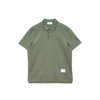 杰克·琼斯（JACK&JONES）男装夏季舒适法斗犬刺绣质感休闲polo衫男士短袖衣服223206069 深青苔绿 S 170 170/92A/S