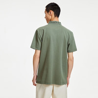 杰克·琼斯（JACK&JONES）男装夏季舒适法斗犬刺绣质感休闲polo衫男士短袖衣服223206069 E03深青苔绿1 2XL 190