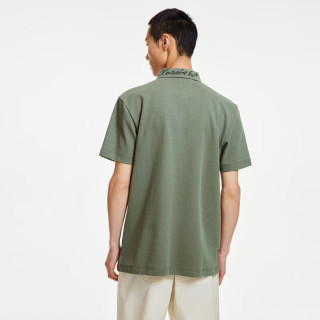 杰克·琼斯（JACK&JONES）男装夏季舒适法斗犬刺绣质感休闲polo衫男士短袖衣服223206069 深青苔绿 S 170 170/92A/S