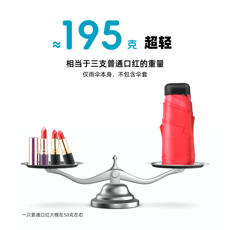 德国 EuroSchirm风暴伞 超轻防晒遮阳小巧便携五折晴雨口袋伞1028