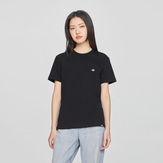 Lee 25春夏标准版圆领印花Logo男女款短袖T恤休闲潮LMT0098074LE 黑色