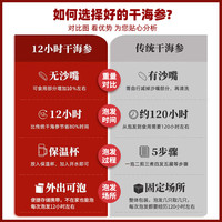 晓芹 大连12小时干海参 海鲜水产 海参干货礼盒 端午节礼盒 266g*1盒 50-80只 礼盒装