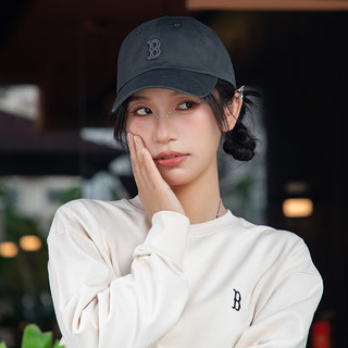 美职棒（MLB）男女帽子大头围棒球帽休闲鸭舌帽户外遮阳帽 波士顿队/炭灰色/小标 均码 F
