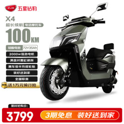 五星钻豹 X4 电动车 ZB2000DT-5 晨阳灰