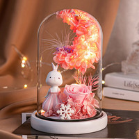 依雯然 Ivenran 永生花礼盒 甜心月亮兔