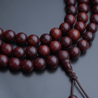 仙源印度小叶紫檀手串男女款经典多圈叠戴两戴新中式项链饰品8mm