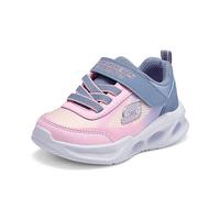 SKECHERS/斯凯奇 灯鞋 女童运动鞋 灰色/浅粉色 27.5