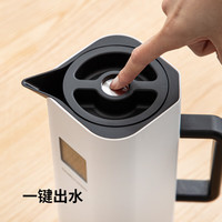 霜山SHIMOYAMA保温壶家用显温保温水壶大容量暖水瓶日式开水壶暖壶保温瓶1L 【大容量】显温保温壶-黑色 1L