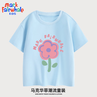 马克华菲 全尺码清仓处理 100%棉女童短袖T恤 （12款任选3件）