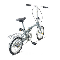 莫曼顿 momentum 自行车折叠16寸20寸学生男女式轻便代步休闲车通勤迷你单车 柠檬黄 安装99%