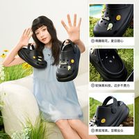 圣代361°洞洞鞋女鞋2025透气新款休闲拖鞋厚底运动鞋潮流凉拖