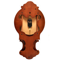 凯恩斯(KAIENSI) 挂钟客厅钟表欧式复古时钟摇摆石英钟表电波创意木质挂表家用 3340AL-带日历款-丽.声机芯 12英寸 【直径30厘米】