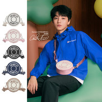 Champion 冠军秋季甜甜圈圆饼包校园斜挎包 深棕 均码