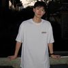 至唯美式潮牌短袖T恤男夏季oversize重磅纯棉正肩体恤青少年半袖tee衫 T207白色 S 【75-90斤】