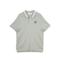 杰克·琼斯（JACK&JONES）男装潮撞色条纹罗纹翻领字母刺绣休闲短袖POLO-SHIRT恤223106056 C63薄荷绿 L