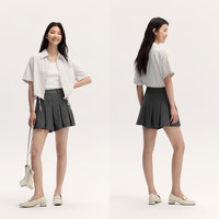 【福利超值购！】森马 Semir休闲中裤基础五分裤夏直筒短裤日常通勤-2 咖啡04男-针织篮球运动裤 25