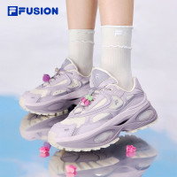 FILA 斐乐 硬糖3丨厚底老爹鞋女鞋2025运动鞋银色休闲鞋